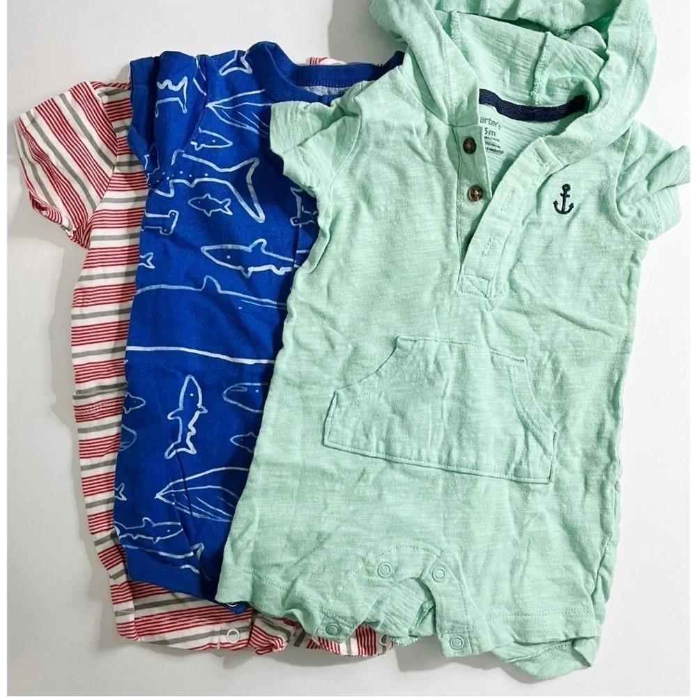 Carters • 3 Pack Baby Bundle Rompers